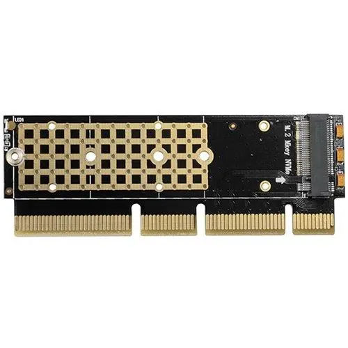 AXAGON PCEM2-1U PCI-E 3.0 16x - M.2 SSD NVMe, up to 80mm SSD, low profile 1U - PCEM2-1U