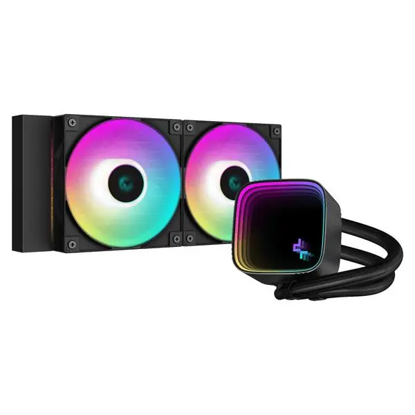 DeepCool DeepCool водно охлаждане Water Cooling LS520 SE Addressable RGB, Infinity mirror design LGA1700/AM5 - R-LS520-BKAMMM-G-1