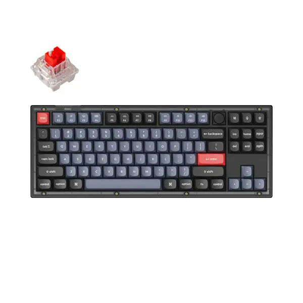 Keychron V3 TKL Knob QMK Frosted Black Translucent: Преглед на една изключителна геймърска клавиатура