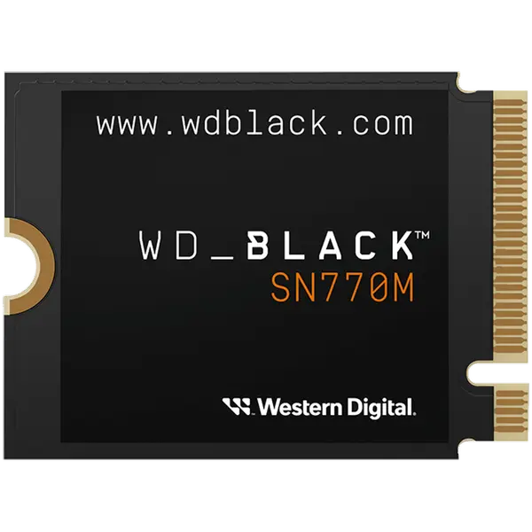 SSD WD Black SN770M 2TB M.2 2230 PCIe Gen4 x4 NVMe, Read/Write: 5150/4850 MBps, IOPS 650K/800K, TBW: 1200 - WDS200T3X0G-00CHY0