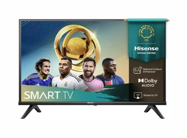 Hisense 32" A4Q, HD 1366x768,3000:1, DLED, HLG, DTS Virtual X, Smart TV, WiFi, WiFi Direct, BT, VIDAA U7 - 32A4Q