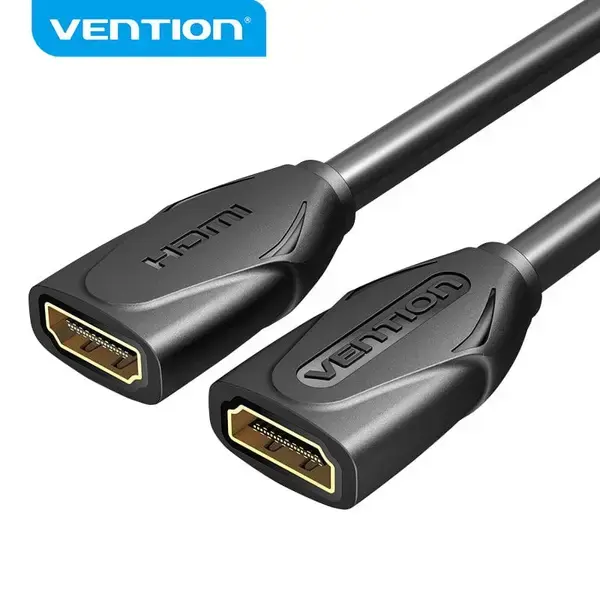 Vention Удължителен кабел HDMI v2.0 extension Cable Female to Female 0.5M Black, Gold - AAXBD