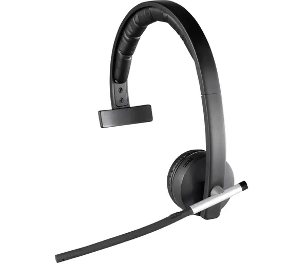 Безжична моно слушалка Logitech H820е, Микрофон, USB, Черни - LOGITECH-HEAD-H820EWL