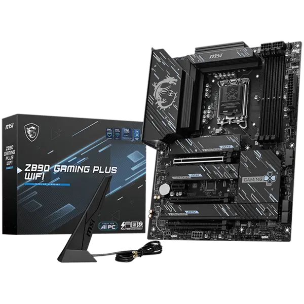 MSI Z890 GAMING PLUS WIFI LGA 1851, Dual Channel DDR5 up to 9200(OC)MHz, 3x PCIe x16 slots - Z890_GAMING_PLUS_WIFI