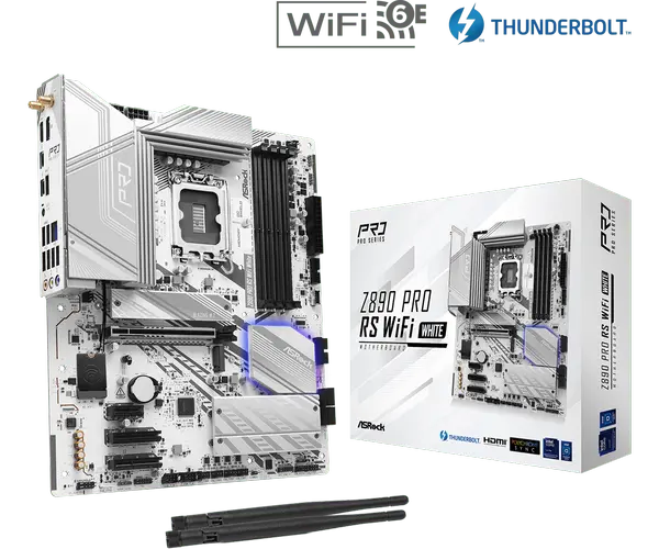 Дънна платка ASROCK Z890 PRO RS WIFI WHITE - 70507