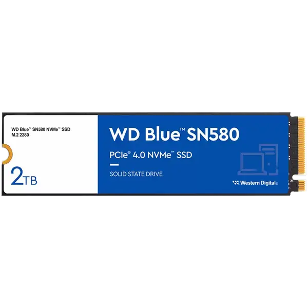 SSD WD Blue (M.2, 2TB, PCIe Gen4 NVMe 1.4b) - (1005) - WDS200T3B0E-00CHF0