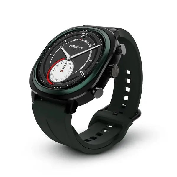 HiFuture AIX Lite Green,  1.43" AMOLED,  466*466, Powered by Dual Core & Syntra AI, Bluetooth Call, 1ATM Waterproof, Sixth Generation Health Sensor, Up to 10 days daily use, Extra Fabric Strap inbox - 6972576182449