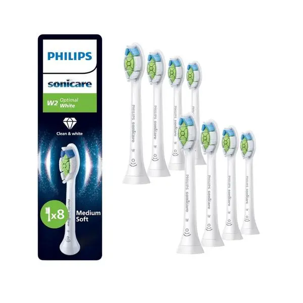 Резервни глави Philips Sonicare Optimal White, 8бр., бели
