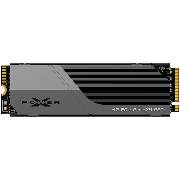 Silicon Power XS70 2TB SSD PCIe Gen 4x4 PCIe Gen4x4 & NVMe 1.4, DRAM Cache, 3DNAND, Heatsink (10.8mm), PS5 Comp. 7300/6800MB/s - SP02KGBP44XS7005