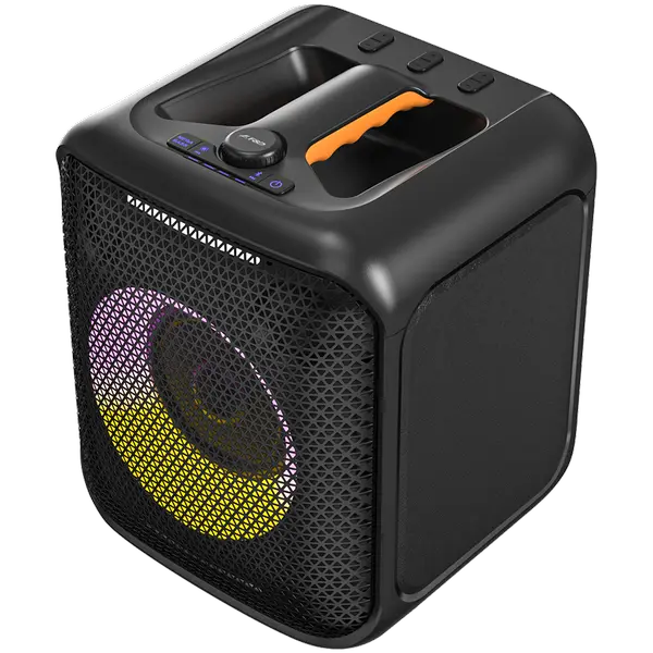 F&D PA100 Portable Wireless Party Speaker, 40W RMS, Subwoofer 5.25"+2x2"Tweeter, BT 5.0/USB/AUX - PA100