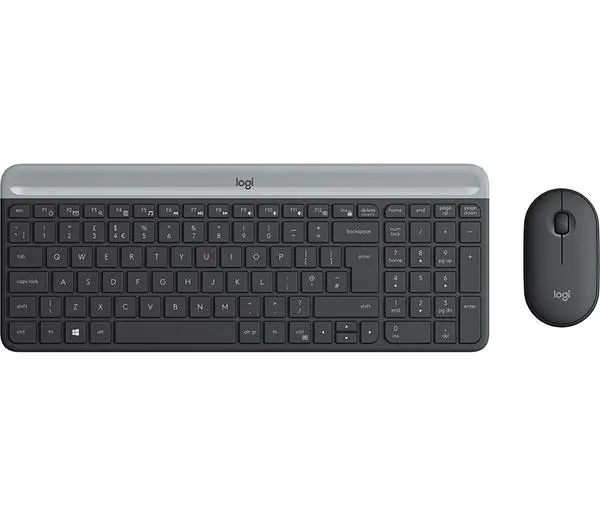 Logitech Slim Wireless Keyboard and Mouse Combo MK470 - GRAPHITE - 920-009204