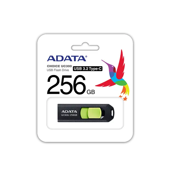 ADATA USB-C 256GB PLASTIC - ACHO-UC300-256G-RBK/GN