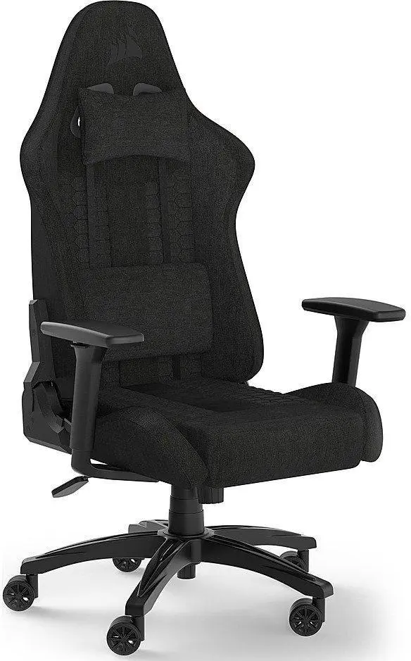 Геймърски стол Corsair TC100 RELAXED - Fabric Black/Black - CORSAIR-CHAIR-9010051-WW
