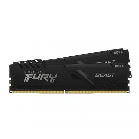 Kingston FURY Beast Black 64GB(2x32GB) DDR4 PC4-25600 3200MHz CL16 KF432C16BBK2/64 -  KF432C16BBK2/64