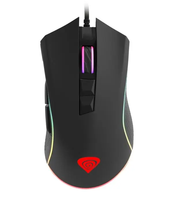 Genesis Gaming Mouse Krypton 770 12000DPI оптична със софтуер RGB осветена черна - NMG-1163