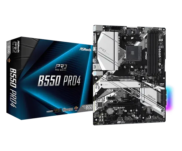 Дънна платка ASROCK B550 PRO4 /AM4 - 63113