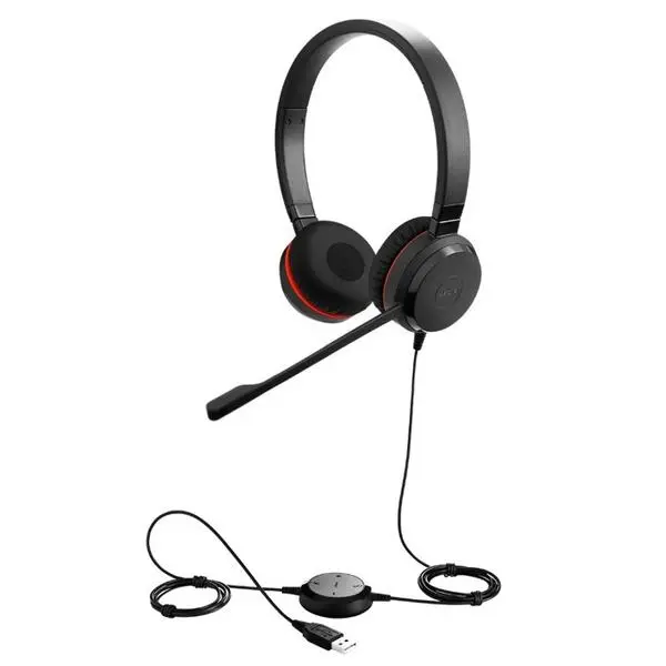 Jabra Evolve 20 MS Stereo USB, 4999-823-309, Special Edition, микрофон, USB, Mute функция, черни