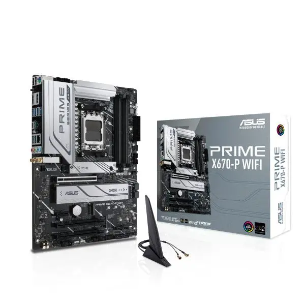 ASUS PRIME X670-P WIFI (AMD,AM5,DDR5,ATX) -  (A)  (8 дни доставкa)   -  90MB1BV0-M0EAY0