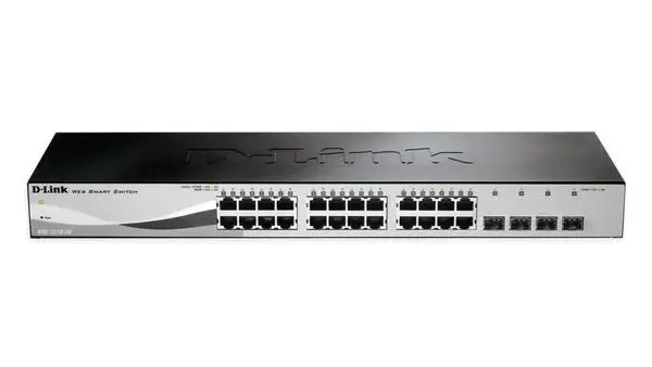 D-Link 24 10/100/1000 Base-T port with 4 x 1000Base-T /SFP ports - DGS-1210-28