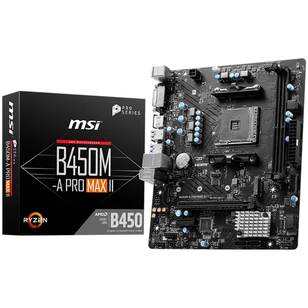 MSI B450M-A PRO MAX II: Мощна и надеждна дънна платка за всеки