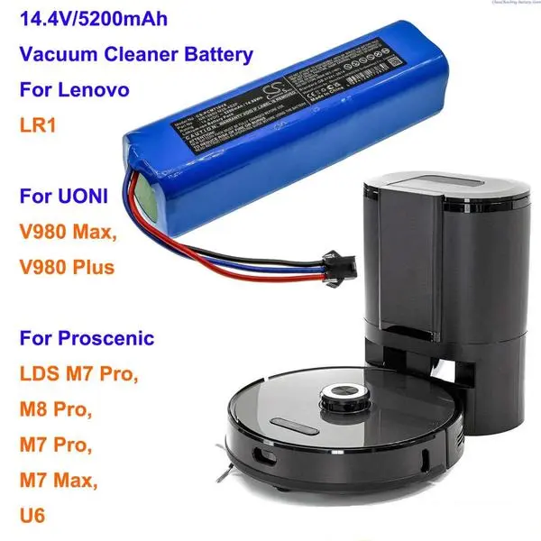 Батерия за прахосмукачка робот Proscenic LDS M7 Pro / M7 Max / M8 Pro / U6, 5200 mAh - 102