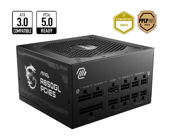 PSU MSI MAG A850GL PCIE5 - 306-7ZP8A11-CEO - (70039)