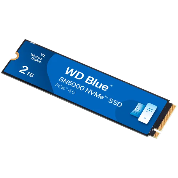 SSD WD Blue SN5000 NVMe (M.2 2280, 2TB, PCIe Gen4 16GT/s, up to 4 Lanes) - (1005) - WDS200T4B0E-00CNZ0