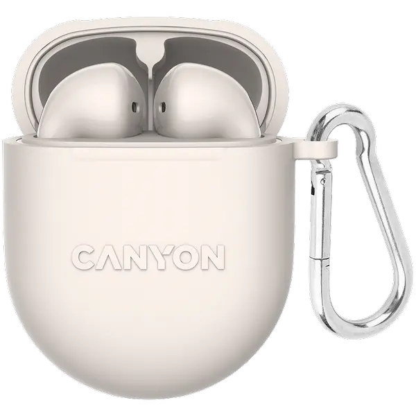 CANYON TWS-6, Bluetooth headset, with microphone, BT V5.3 JL 6976D4, Frequence Response:20Hz-20kHz - CNS-TWS6BE