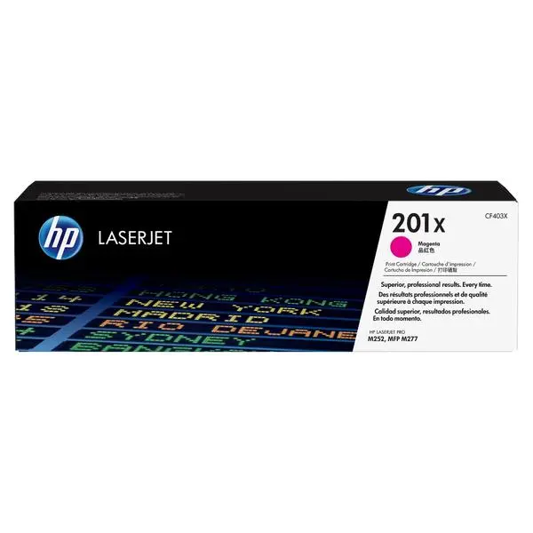 HP 201X High Capacity Magenta Original LaserJet Toner Cartridge (CF403X) - CF403X