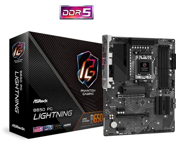 Дънна платка ASROCK B650 PG LIGHTNING /AM5 - 67479