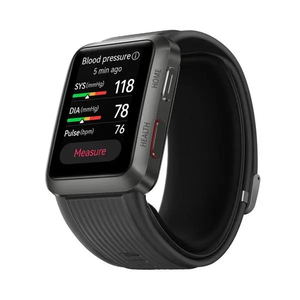 Huawei Watch D, 1.64", AMOLED, 280x456, PPI 326, IP68, 2.4 GHz, Bluetooth 5.1, NFC, GPS, Blood Pressure Measurement, 7 days Long Battery Life, Battery 451 mAh, Fluoroelastomer strap - 6941487260713