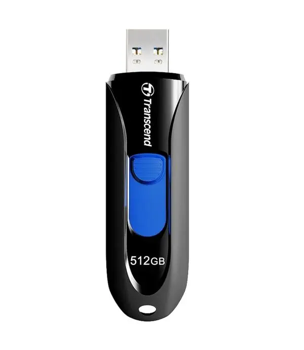 Transcend 512GB, USB3.1, Pen Drive, Capless, Black - TS512GJF790K