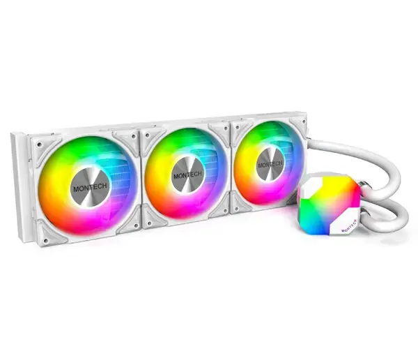 Montech Водно охлаждане Hyper Flow ARGB 360, CPU Liquid Cooler, White - MONTECH-HYPER-FLOW-ARGB-360-WH