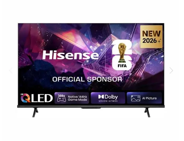 Hisense 43" E7S Pro, 4K Ultra HD 3840x2160, QLED, Quantum Dot, 144Hz, HDR 10+ adaptive, HLG, Dolby Vision - 43E7S_PRO