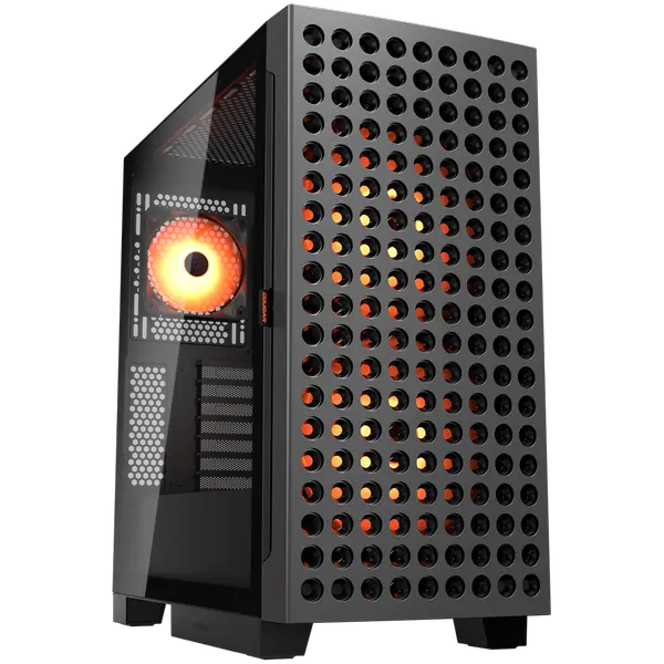 COUGAR AIRFACE ECO RGB PC Case, Mid Tower, Black - CGR-5YA2B-RGB