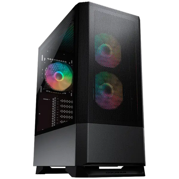 COUGAR MX430 Mesh RGB (Black), Mid Tower, Mini ITX / Micro ATX / ATX, USB 3.0 x 2, USB 2.0 x 1 - CG3851C600003