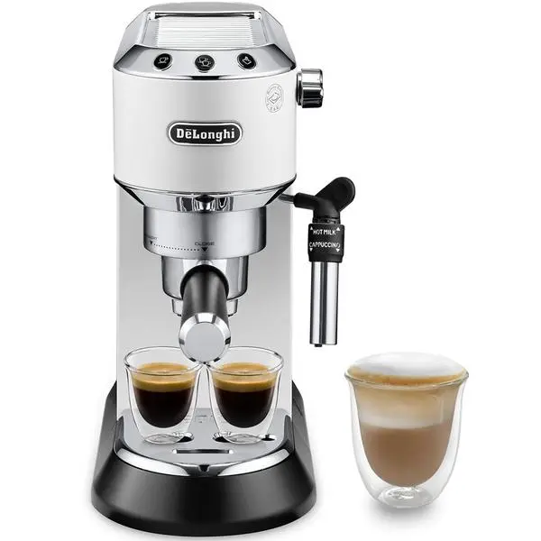 Кафемашина еспресо DELONGHI EC685.W, 1300W, 15 bar, подгряване на чашите, бял
