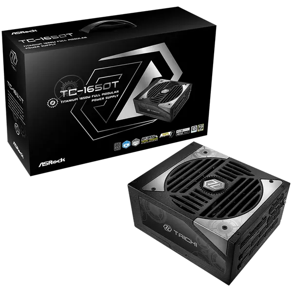 Захранване Asrock TC-1650T, 1650W, 80 Plus Titanium, Fully Modular PSU, Japanese Capacitors - TC-1650T