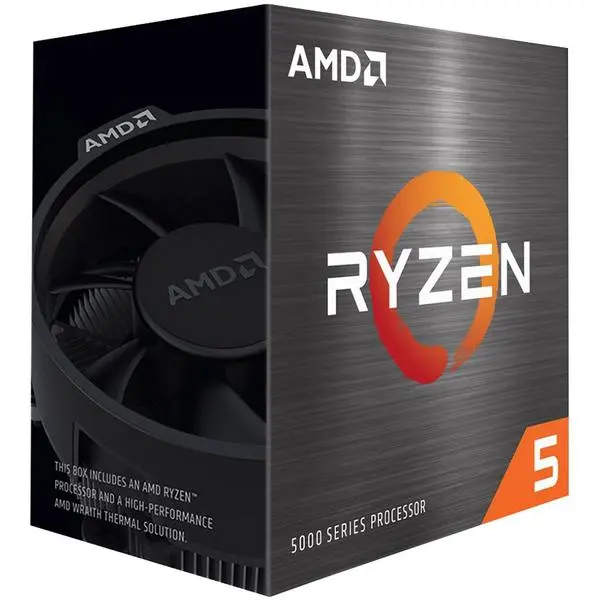 AMD CPU Desktop Ryzen 5 6C/12T 5600X (3.7/4.6GHz Max Boost,35MB,65W,AM4) box with Wraith Stealth Cooler - 100-100000065BOX