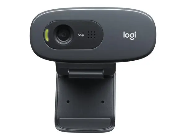 Уеб камера Logitech C270, микрофон, HD (1280x720@30fps), USB, черна - 960-001063