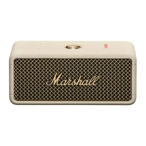 Тонколона Marshall Emberton III Cream, 1.0, 10W, Bluetooth, бяла, IP67 защита, динамичен говорител, 360° sound, вграден микрофон, до 32 часа време на работа