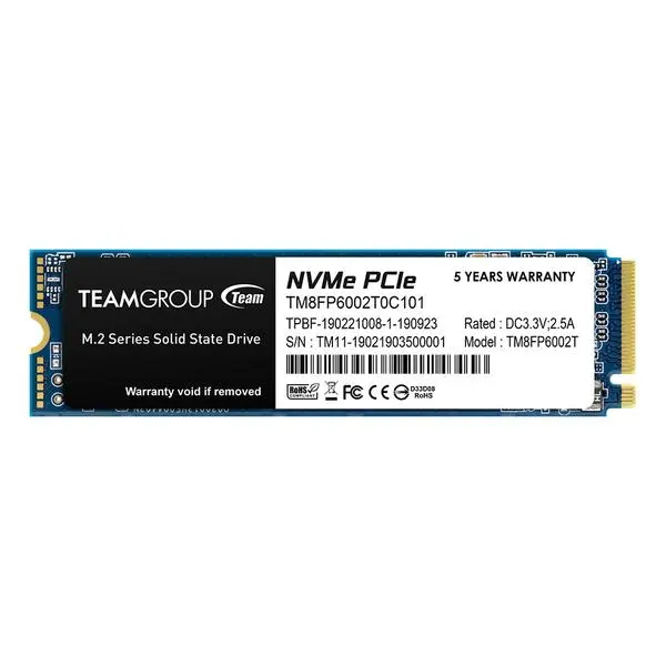 TEAM_GROUP SSD 2TB INT M2_PCI-E_GEN3 2280 NVMe - TM8FP6002T0C101