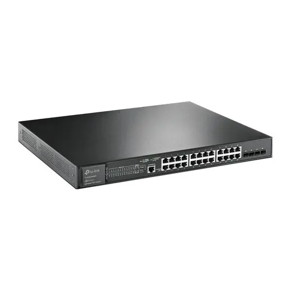 24-портов гигабитен PoE+ управляем комутатор TP-Link JetStream TL-SG3428XMP с 4 SFP+ порта (v)
