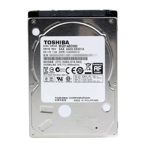 Toshiba 500GB 5400/SATA2/8MB MQ01ABD050 RR