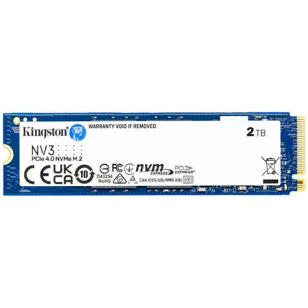 Kingston SSD 2TB NV3 M.2 2280 PCIe 4.0 NVMe SSD , EAN: 740617344783 - SNV3S/2000G