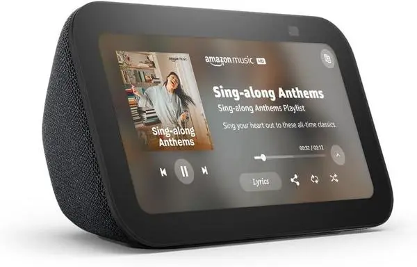 Смарт тонколона Amazon Echo Show 5, Gen 3, сензорен екран, гласов асистент, черен - AMAZON-ECHO-SHOW5-BL-G3