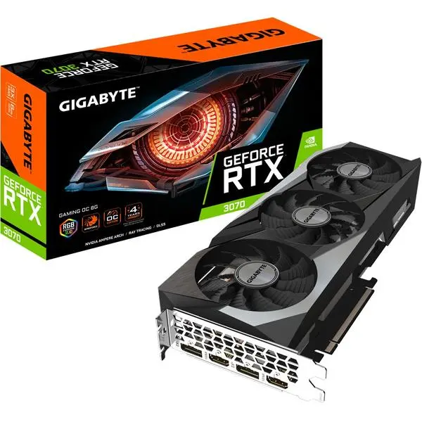 RTX 3070 8GB Gigabyte GAMING OC 2.0 LHR GDDR6 3Fan -  (К)  - GV-N3070GAMING OC-8GD 2.0 (8 дни доставкa)