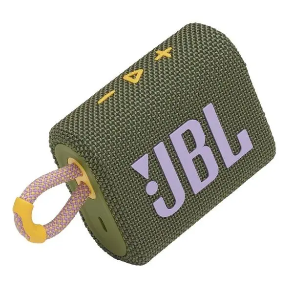 JBL GO 3 GRN Portable Waterproof Speaker - JBLGO3GRN