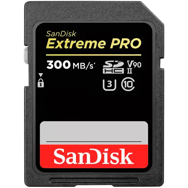 SanDisk Extreme PRO 256GB SDXC Memory Card up to 300MB/s, UHS-II, Class 10, U3, V90, EAN: 619659186678 - SDSDXDK-256G-GN4IN