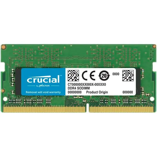 Crucial 32GB DDR4-3200 SODIMM CL22 (16Gbit) - CT32G4SFD832A